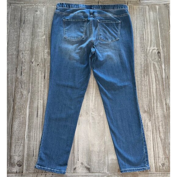 Kim Rogers Women’s 16W‎ Curvy Fit Pull-On Jeggings Blue Stretch Denim Slim Leg - Picture 7 of 7
